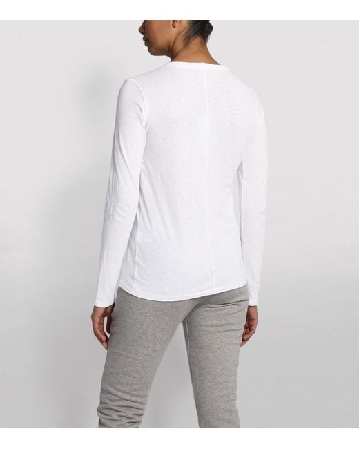 Rag & Bone White Long-Sleeve Cotton T-Shirt