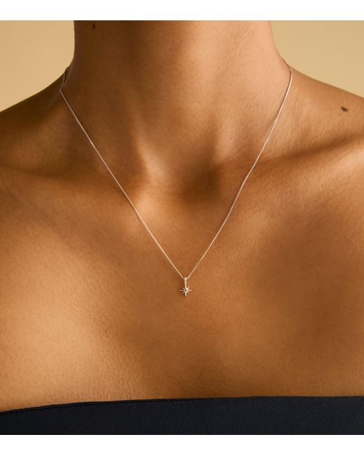 Astrid & Miyu White And Topaz Star Necklace