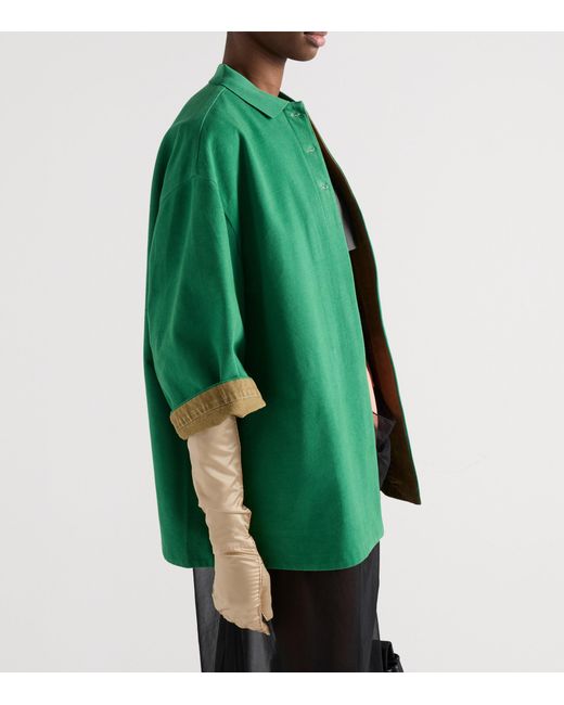 Prada Green Old Piqué Blouson Jacket