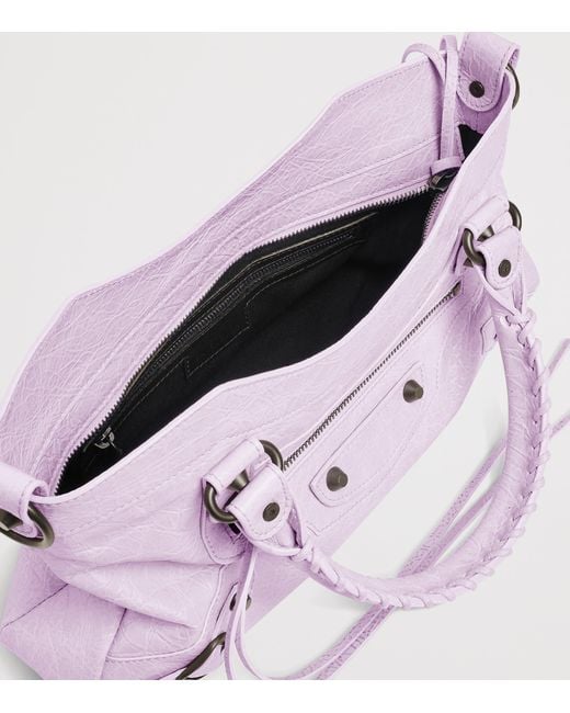 Balenciaga Purple Le City First Top-Handle Bag