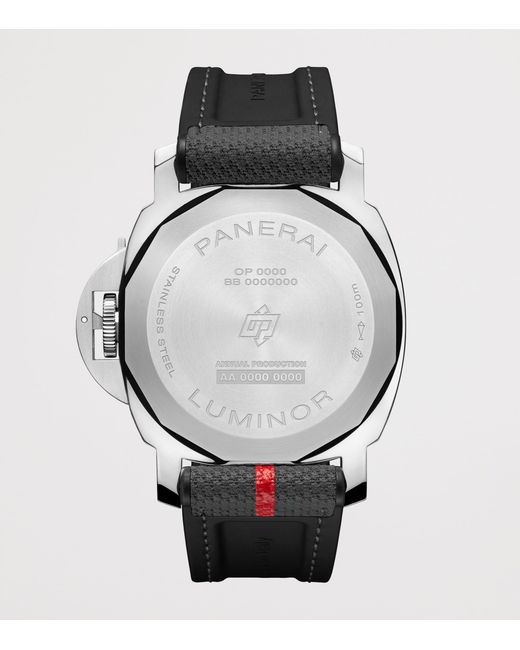 Panerai Gray Stainless Steel Luminor Tre Giorni Luna Rossa Watch for men