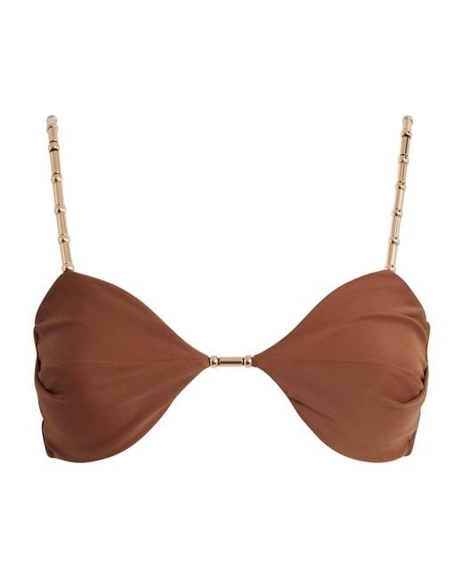 Devon Windsor Brown Emmie Bikini Top