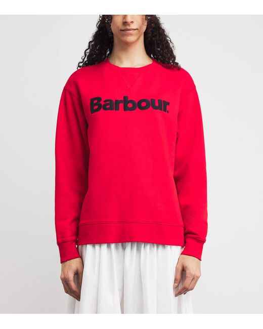 Barbour Pink Logo Hartland Sweatshirt