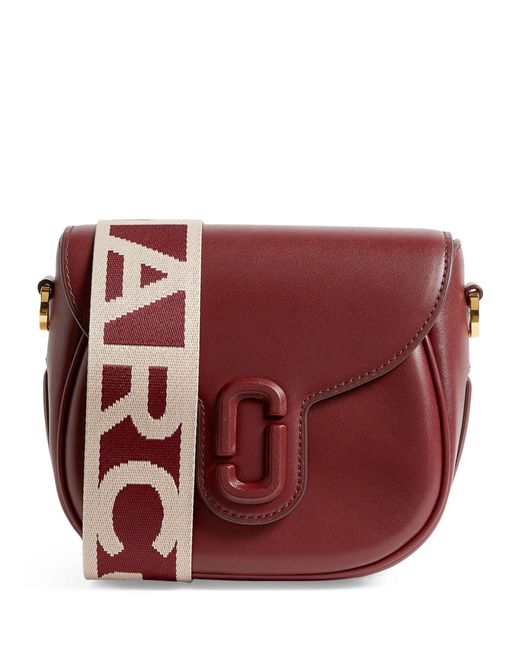 Marc Jacobs Red The Small Leather J Marc Saddle Bag