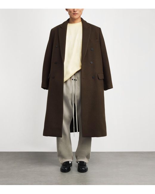 Fear Of God Gray Cotton-Blend Open-Cuff Sweatpants for men