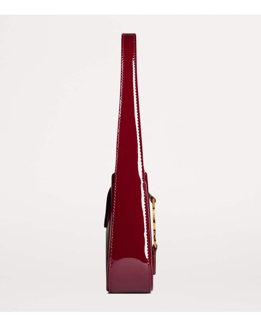 Saint Laurent Red Mini Patent Leather Le 5 À 7 Shoulder Bag