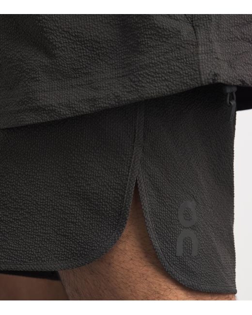 On Shoes Black Performance Volt Shorts for men