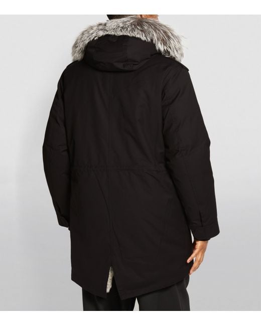 Mackage Fur Lined Moritz Parka in Black for Men Lyst UK