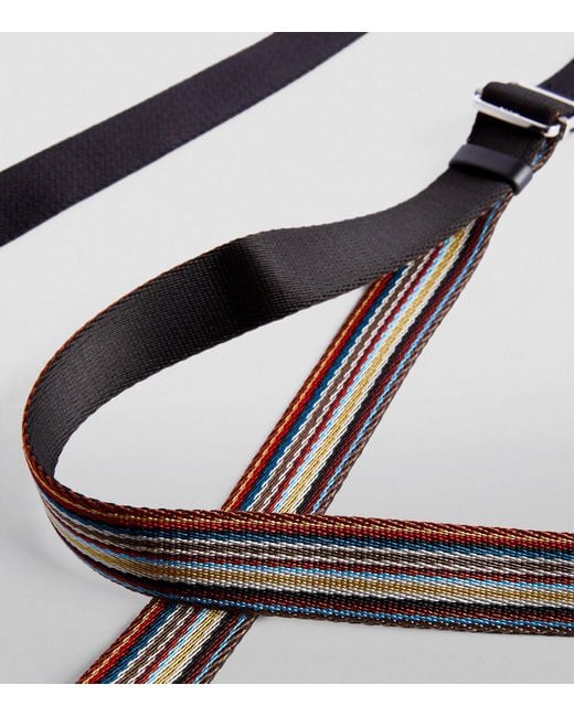 Paul Smith Blue Washed Canvas Cross-body Bag for men