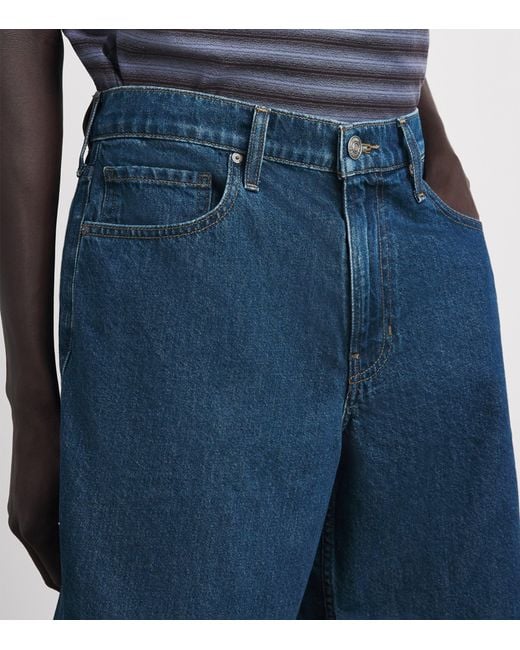 PAIGE Blue Darnell Denim Shorts for men