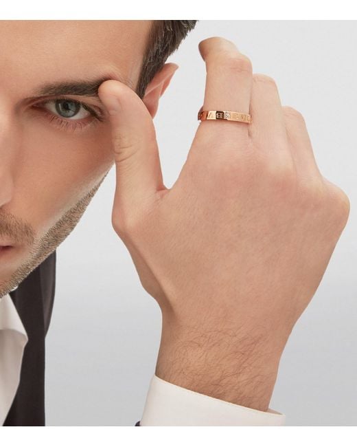 BVLGARI White And Diamond B.Zero1 Ring