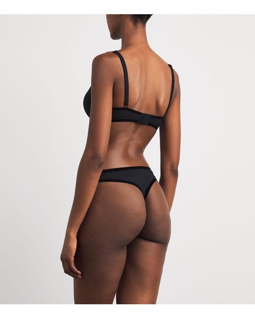 Wolford Black Bonded Tulle Push-Up Bra