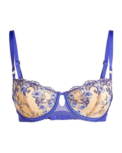 Aubade Synthetic Idylle À Giverny Halfcup Bra in Blue Lyst UK