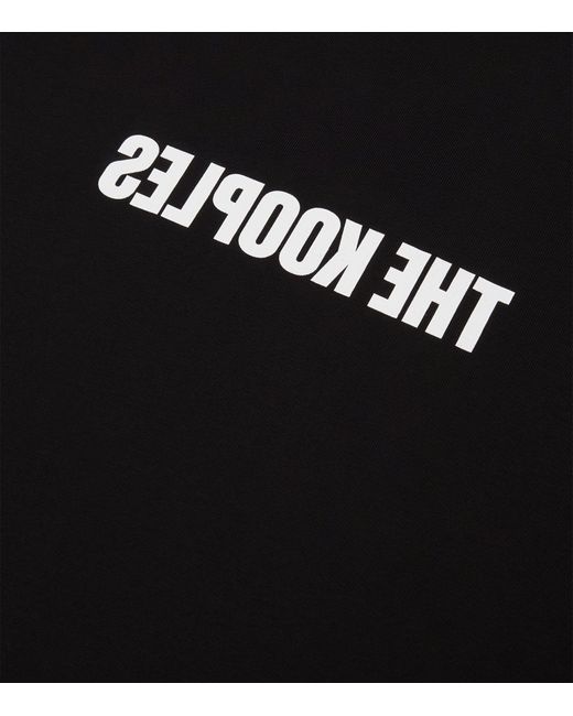 The Kooples Black Cotton Logo T-shirt for men