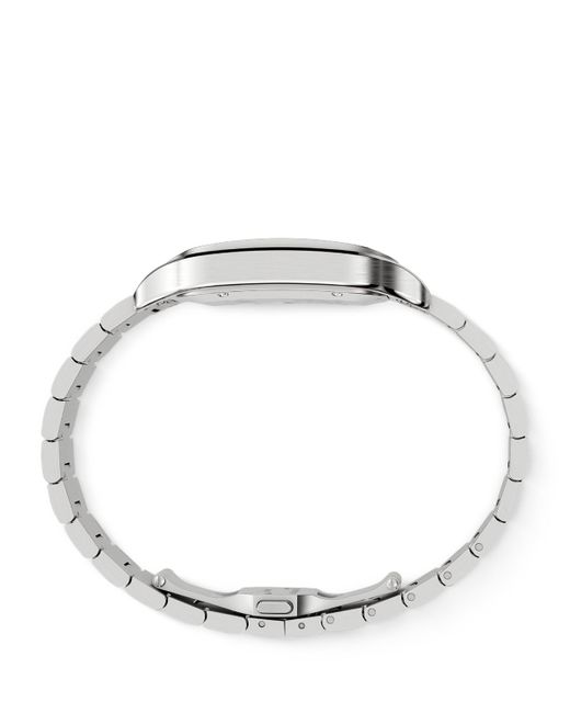 Cartier Gray Large Steel Santos De Watch for men