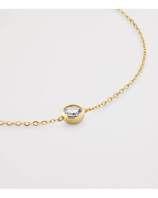 Monica Vinader Metallic Vermeil Solitaire Chain Bracelet