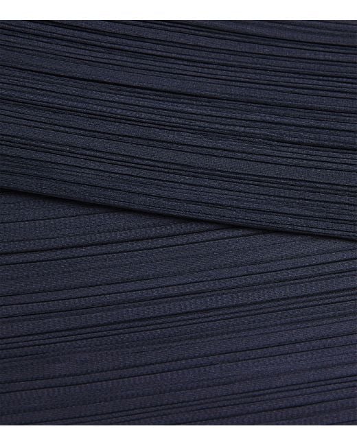 Pleats Please Issey Miyake Blue New Colorful Basics Midi Dress