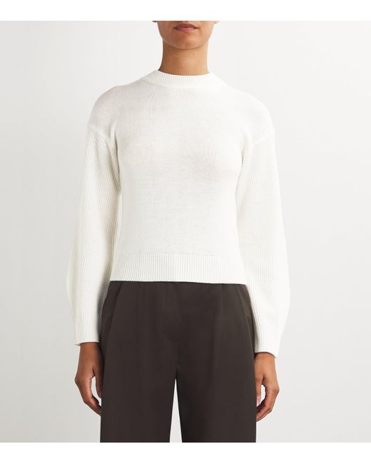 Max Mara White Virgin Wool Sweater