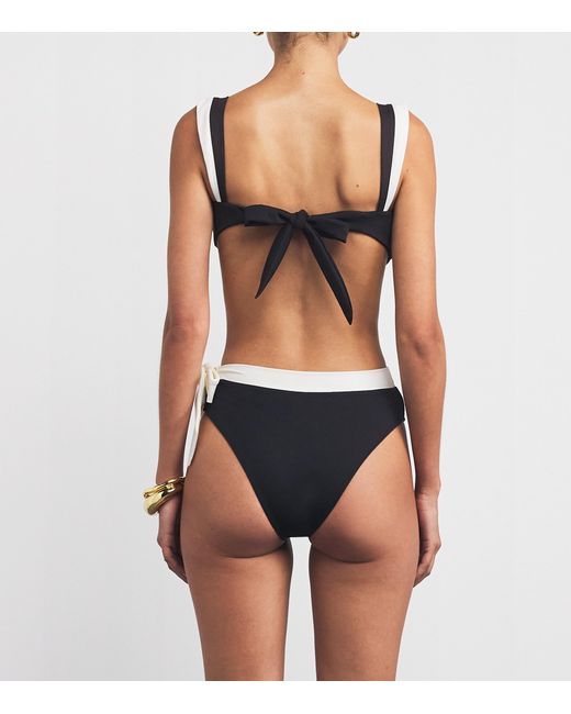 Away That Day Black Cannes Bikini Top