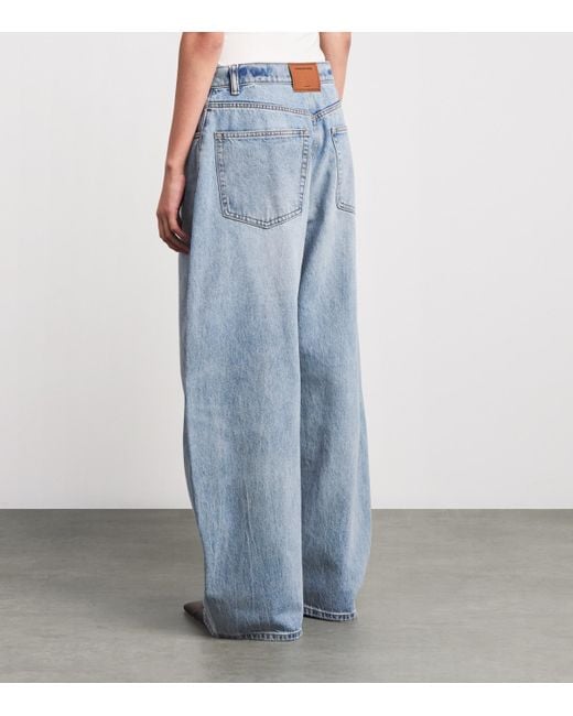 Alexander Wang Blue Blow Up Mid-Rise Barrel Jeans