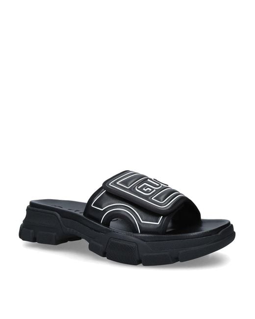 Gucci Aguru Trek Slides in Black for Men | Lyst