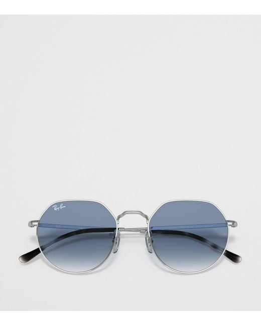 Ray-Ban Blue Metal Jack Round Sunglasses