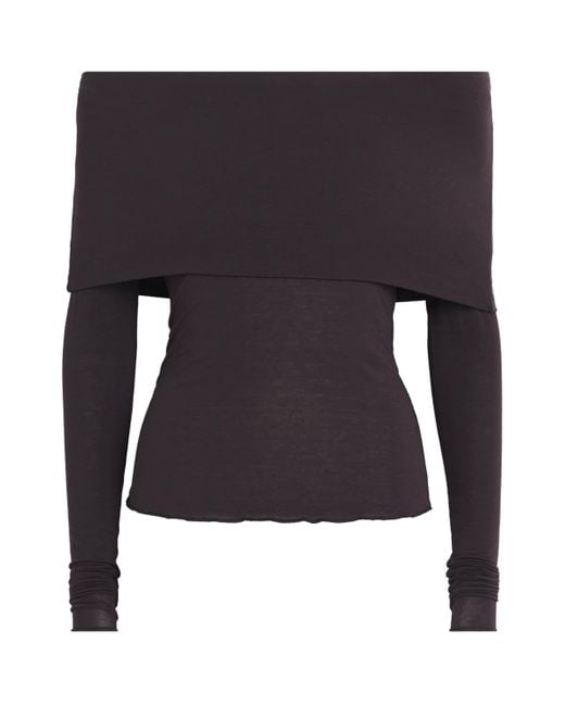 Skims Blue Sheer Modal Off-The-Shoulder Top