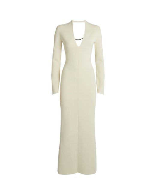 Khaite Synthetic Knitted Odette Maxi Dress in Ivory (White) Lyst Canada