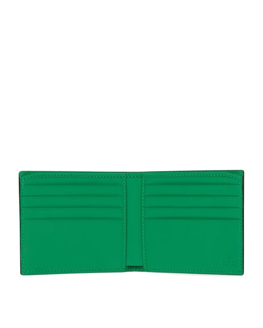 Gucci Green Leather Gg Bifold Wallet for men