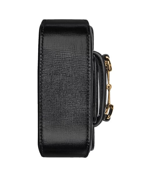 Gucci Black Super Mini 1955 Horsebit Shoulder Bag