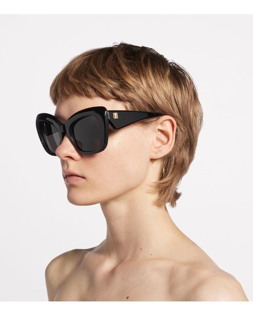 Balenciaga Black Diva Butterfly Sunglasses