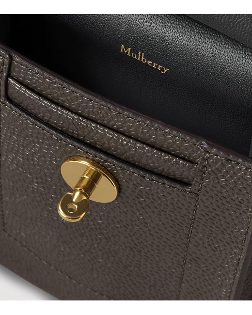 Mulberry Brown Mini Leather Antony Pouch for men