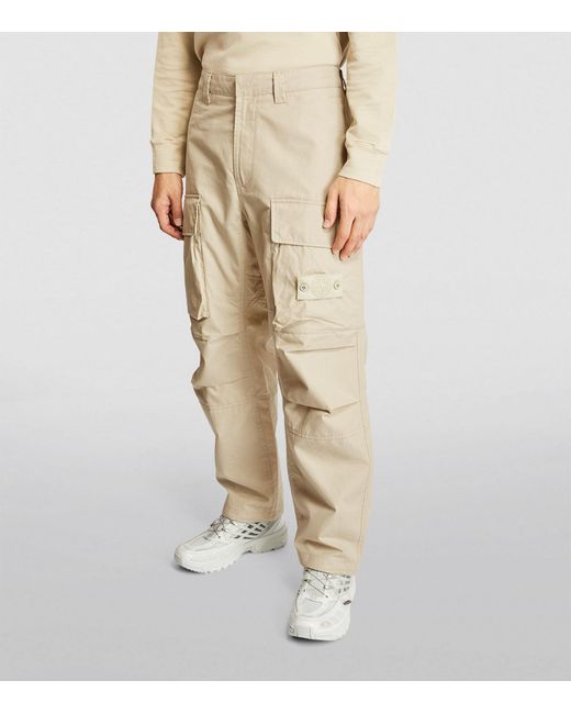 Stone Island Natural Ghost Piece Cargo Trousers for men