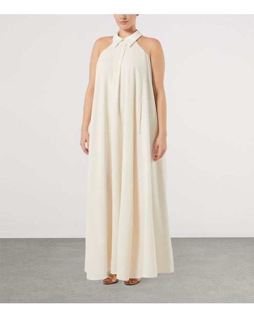 Marina Rinaldi White Cold Shoulder Maxi Dress