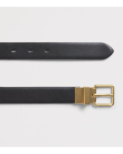 ME+EM Black Leather Reversible Belt