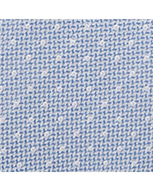 Isaia Blue Silk Seven-Fold Tie for men