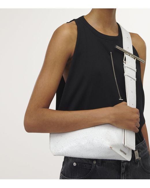 McQueen White Leather The Sling Bag