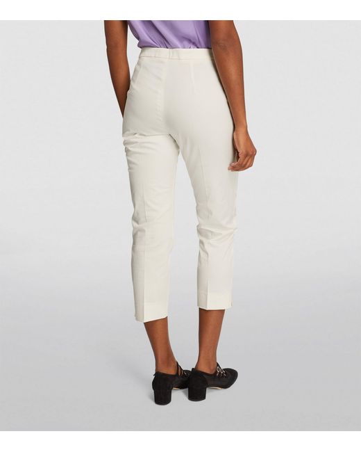 MAX&Co. Natural Cropped Slim Trousers
