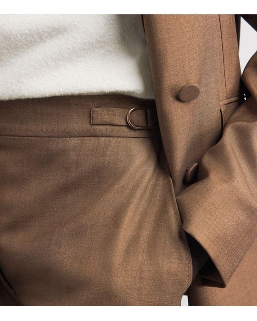 Gabriela Hearst Brown Cotton Vesta Straight Trousers