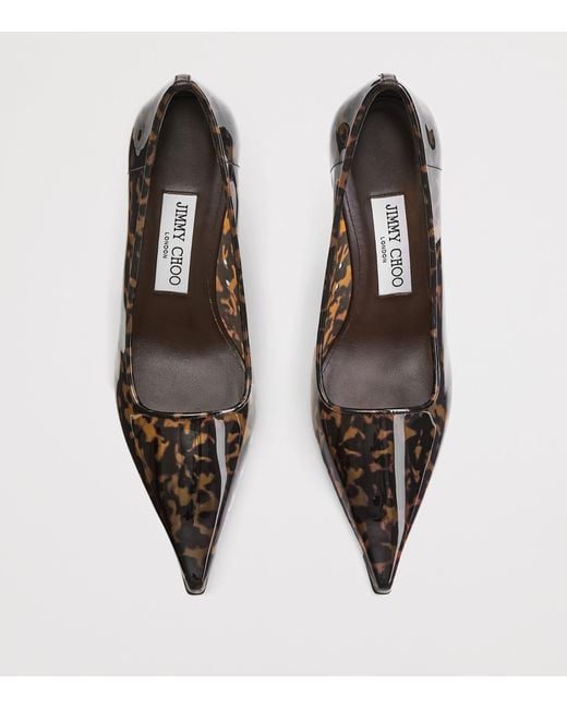 Jimmy Choo Brown Ixia 95 Heeled Pumps