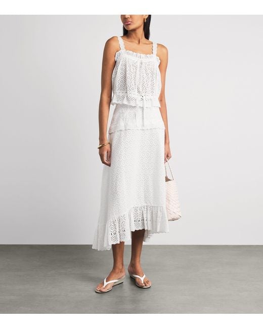 Ulla Johnson White Broderie Anglaise Isola Top