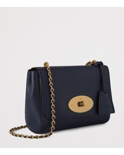 Mulberry Blue Leather Lily Shoulder Bag