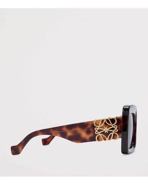 Loewe Brown Bevelled Square Sunglasses