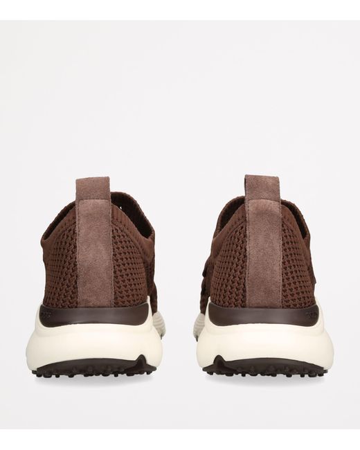 Tod's Brown Sport Run 54C Calzino Sneaker