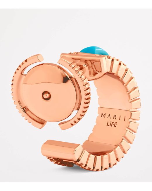Marli New York Blue Mini, Diamond And Life Hoop Earrings