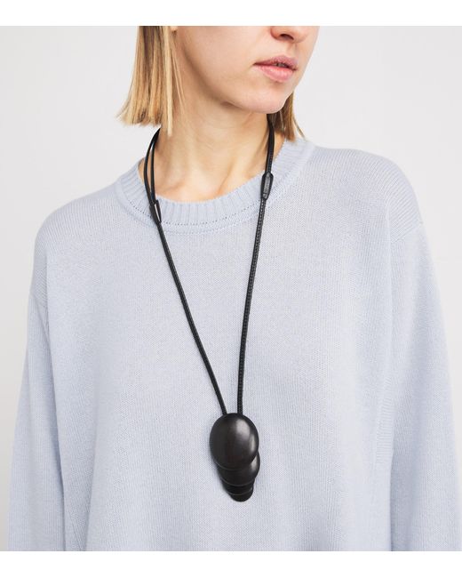 Eskandar Gray Cashmere A-Line Sweater Dress