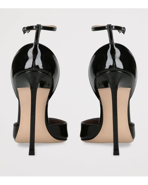 Tom Ford Black Patent Vertigo Heeled Sandals 105