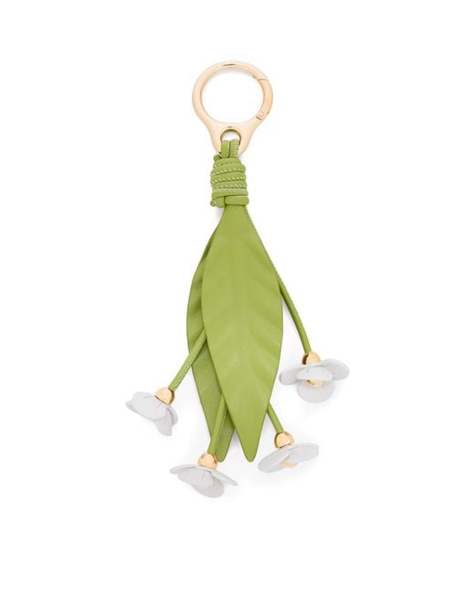 Loewe Green Strawberry Flower Bag Charm