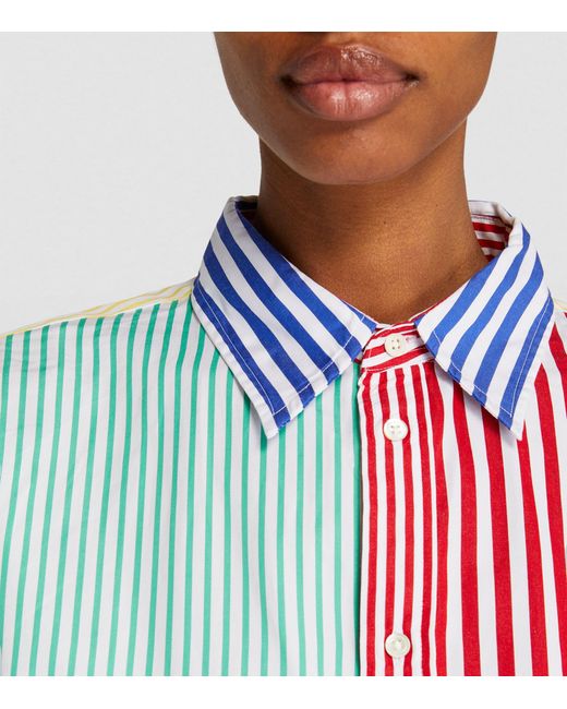 Polo Ralph Lauren Blue Oversized Striped Shirt