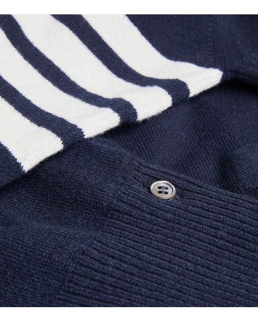 Thom Browne Blue Cashmere Button-Up Cardigan for men